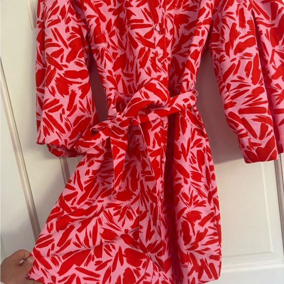 Veronica beard red and pink dress - Picture 6 of 6